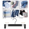 10 PACK Plastic Clothes Hanger; Clothes Pants Hangers Space-Saving Skirt