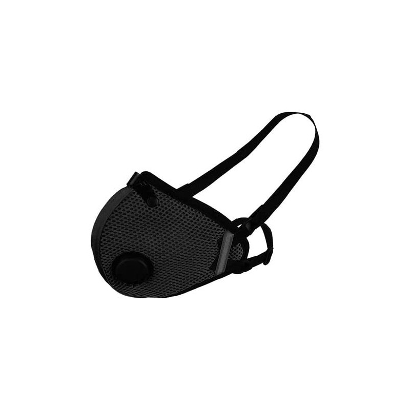RZMask M2.5 Extra Large Dust Face Mask Breathable Mesh Black