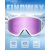 Findway Ski Goggles, Skiing Goggles For Snowboard Jet Snow, For