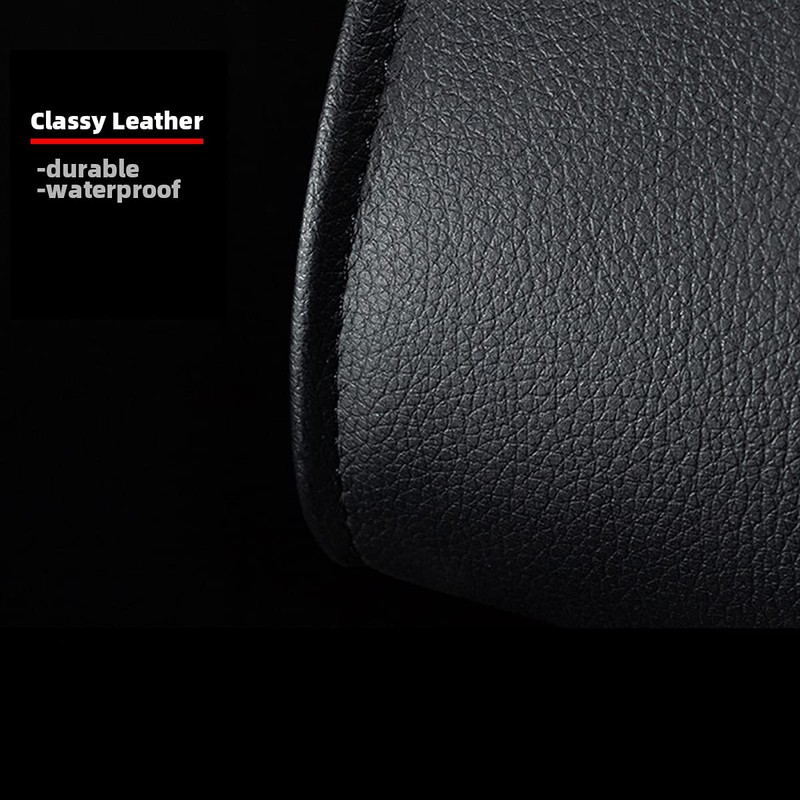 AOWIS Car Leather Trash Bag Smart LED Waterproof Organizer Storage