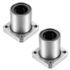 sourcing map Linear Ball Bearings LMK20UU with Square Flange, 20