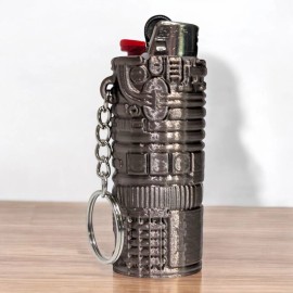 BIC Steampunk Lighter Case Keychain (Fits Plain Reg Size BIC Lighters)