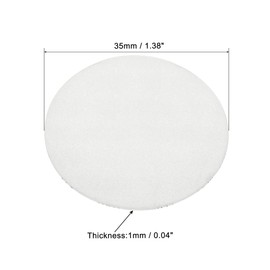 PATIKIL 35mm/1.38" Foam Lid Liner, 150 Pack PS Foam Resistant Tamper Pressure Sensitive Seal for Bottle Cap Liners Seals