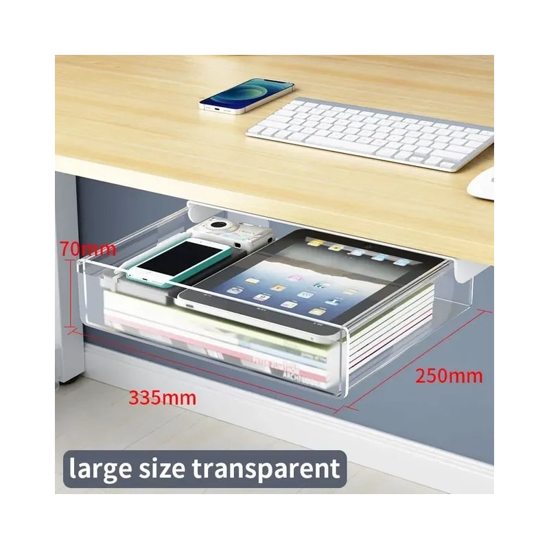 Closiq Desk Drawer Organizer – Self Adhesive Hidden Compartments for