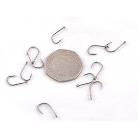 Phoxinus Rapier Wide Gape Carp Hooks. Coarse, match & carp fishing/gear/angling terminal tackle (Barbed, Size 8, 10, count)