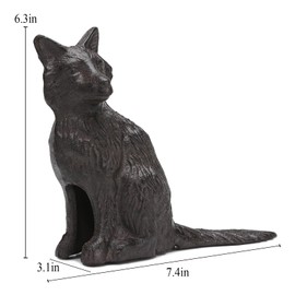 BRASSTAR Cast Iron Animal Door Stopper Fox Shape Heavy Duty Door Window Holder Home Office Shop Farm Manor Decoration Utility Tool TQGJPT515