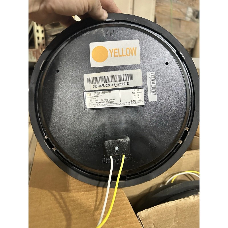NEW 12" GE YELLOW LED Traffic Light Signal Lens 120v