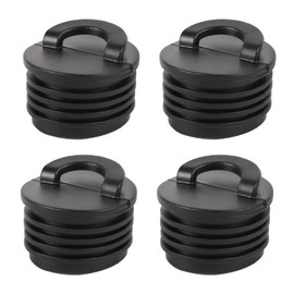 4pcs Kayak Scupper Plugs, Push-in Drain Hole Stoppers with Pull Ring Design Livewell & Bilge Plugs for Sit on Top Kayaks Canoes & Small Boats