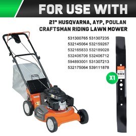Grasscool 21 inch Mower Mulching Blade for Craftsman Husqvarna Poulan 7021P 406712 532406712 165833 175064 189028 532189028 21''Deck Push Lawn Mower