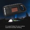 Hand Crank Solar Powered Flashlight Emergency Rechargeable LED Flashlight Self