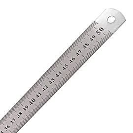 Stainless Steel Ruler Steel Scale Measuring Tool with Double Sided Scale 50cm