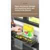 Multi-Functional Sink draining Rack, Equipped with a Cloth Rod for