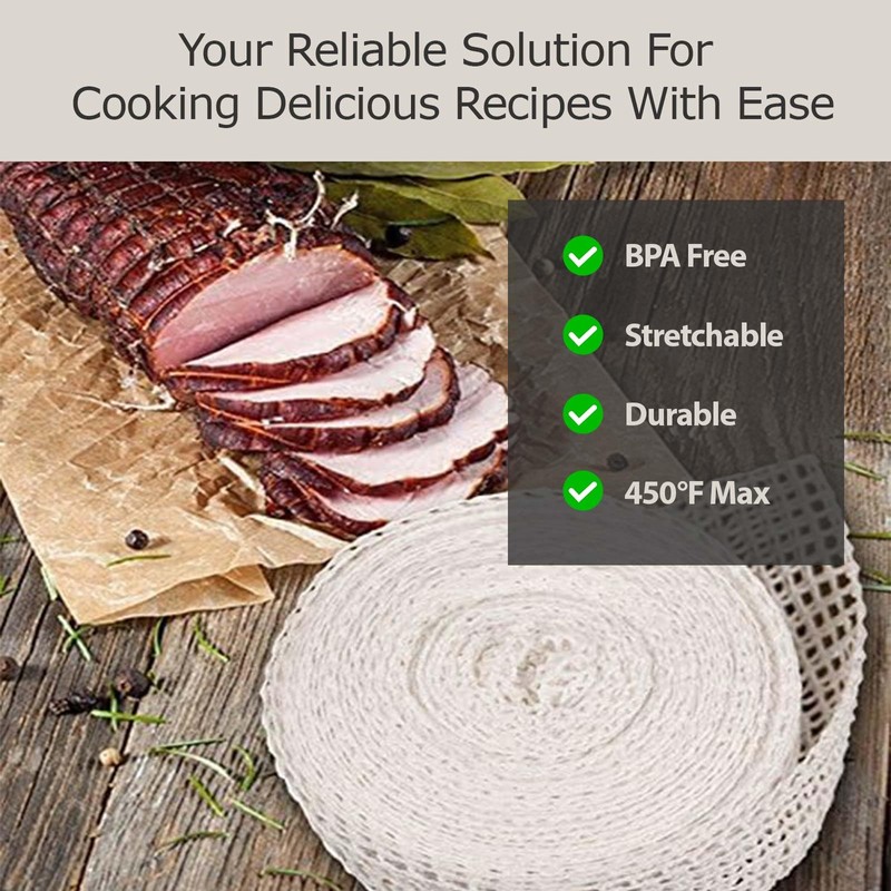 The Sausage Maker® 50ft Meat Netting Roll Various Size, Elastic