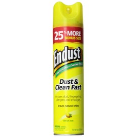 Endust No-Wax Cleaning & Dusting Spray, Lemon, 12.5 Ounces