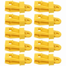 10Pcs Tarp Clips Large Tent Clamps Tarp Clamps Heavy Duty Lock Grip Outdoor Camping Canopy Clips Yellow