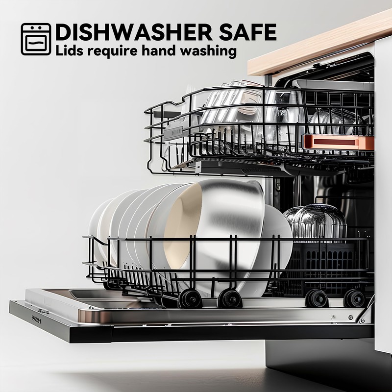 KITEISCAT Stainless Steel Mixing Bowls with Airtight Lids Set of