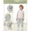 BambooBud Boys Girls Jogger Pants with Pockets Little Kids Casual