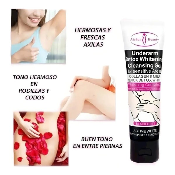 Gel De Baño Aclarante De Axilas Codos Zonas Sensibles Intima