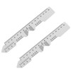 JCBIZ 2pcs Glasses Pupil Distance Ruler 150mm Eye Ophthalmic Tool
