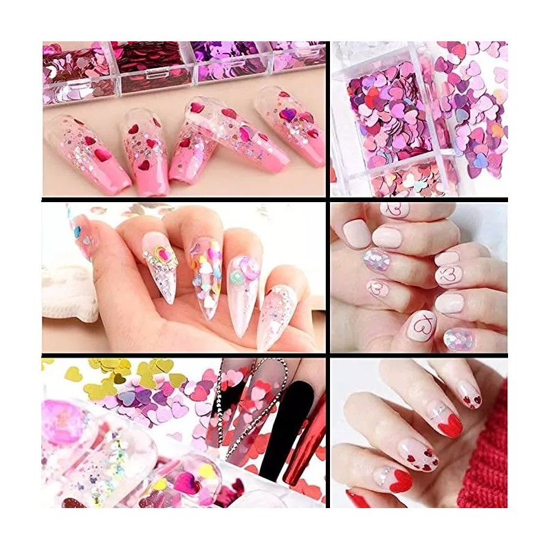 Dolores Glitter Decoracion Para Uñas Y Esmaltes 12 Varios Modelos
