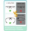 LianSan Flipped Up Reading Glasses for Men Durable Magnifying Readers