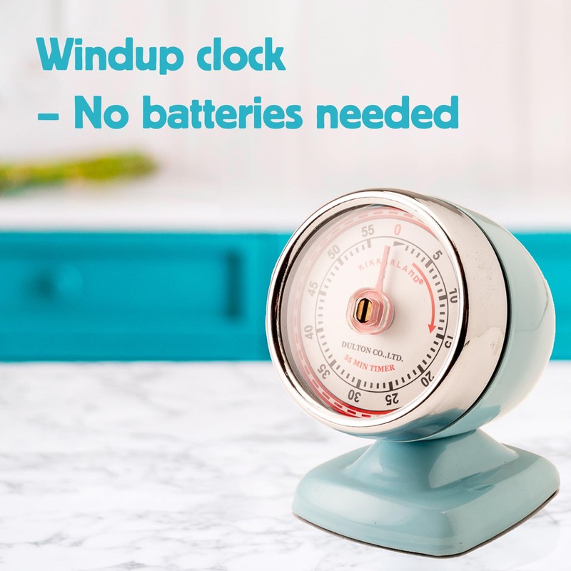 Kikkerland Vintage Streamline Timer – Retro Decor for Home &