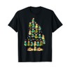 Snakes Christmas Tree Lights Funny Santa ELF Snake T-Shirt