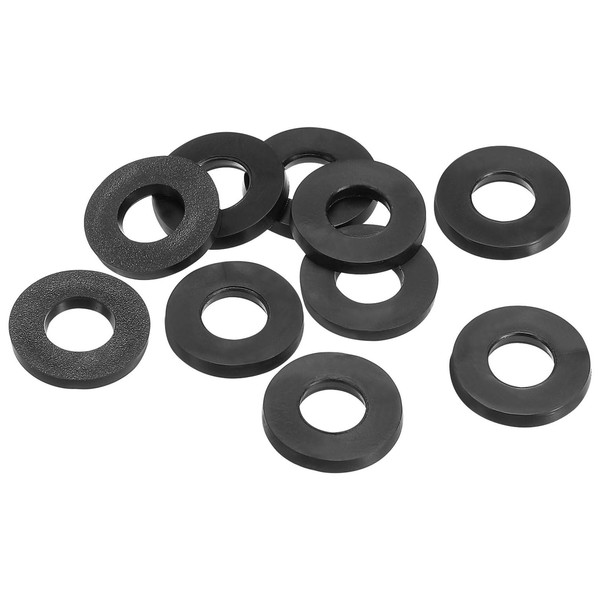 TA-VIGOR 10Pcs Rubber Flat Washers, 16mm OD, 8mm ID, 2.2mm