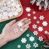 NBEADS 100 Pcs 4 Styles Mini Snowflake Ornaments, Mini Snowflakes