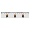 'Red Panda' 15cm (6 Inch) White Plastic Ruler (RL00049028)