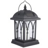 Outdoor Hanging Solar Lantern LED Candle Flame Light for Garden