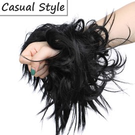45 G + 80 G Messy Hair Scrunchie Ponytail