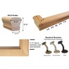 G&T Wood Products Solid Red Oak Handrail Kit with Wall