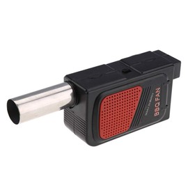 KSTE Handheld Electric BBQ Fan, Grill Fan Air Blower, BBQ Blower Electric, Portable Electric Grill Fan, Chimney Air Blower, Barbecue Cooking Tool for Outdoor Camping Picnic