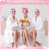 24 Pcs Spa Makeup Headband,Classic Pattern,Blush,24 Pcs