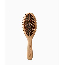 Marks & Web Wood Hair Brush, Gift Wrapped, Natural, Shop Bag Included, Size S