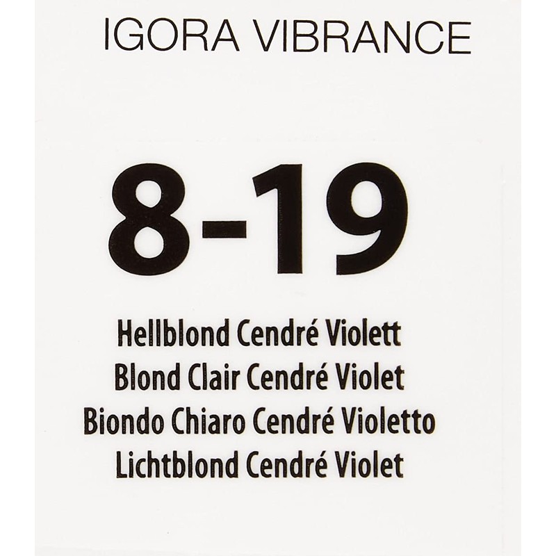 Schwarzkopf Igora Vibrance 8-19 Light Blonde Cendre Purple