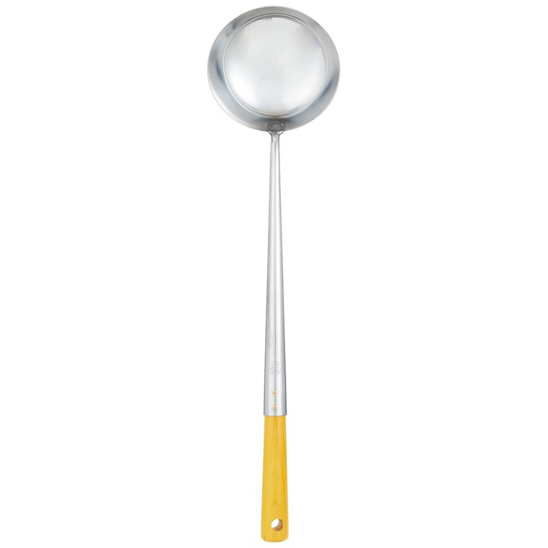 遠藤商事 TKG 中華鍋用お玉 家庭用 直径95×柄長295mm 重量:130g 家庭用中華お玉で本格中華を食卓へ 材質:本体/18-0ステンレス ハンドル/天然木 業務用