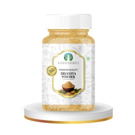 AYURVEDASHREE Coriander Ground Powder (Indian Dhania) Spice 100gm PET Jar | All Natural | Salt-Free | Vegan | No Colors | | NON-GMO | Indian Origin