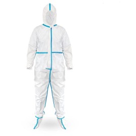 na Disposable Protective Coveralls Heavy Duty Full Body W Hood & Boots XL Case/25