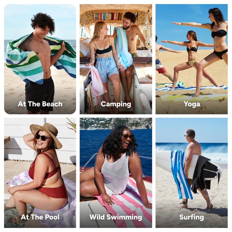 Dock & Bay Beach Towel - Quick Dry, Sand Free