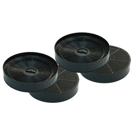 Activated Carbon Filter for Orange Cooker Hood KSC 700 with Convection Air - Accessories for Extractor - Odour Filter - Economy Set - 4 Pieces