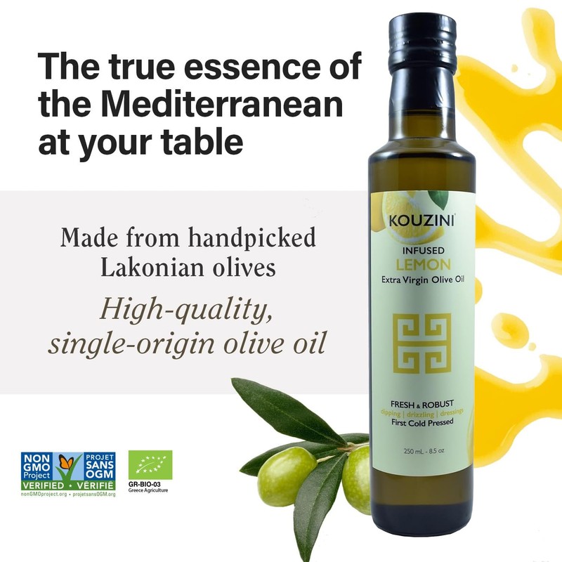 Kouzini Kouzini Lemon Infused Extra Virgin Olive Oil