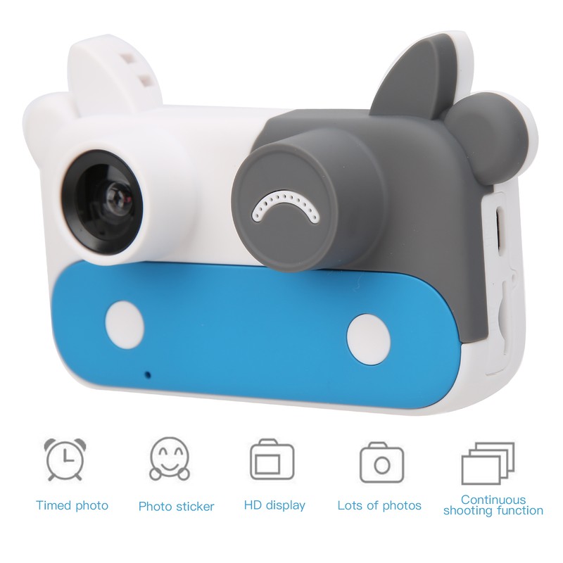 Cow Type Children's Camera Mini Cartoon Digital Camera Toy Gifts