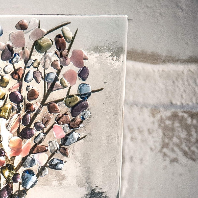 J Devlin Glass Art Stained Glass Tree Night Light –