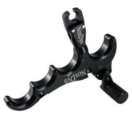 NoxDyn Bow Release for Compound Bow, 4-Finger Archery Release 360° Rotatable Thumb Release for Compound Bow Black