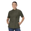 Chef Works Women's Mojave Short Sleeve Chef Coat, Olive, 2X-Large