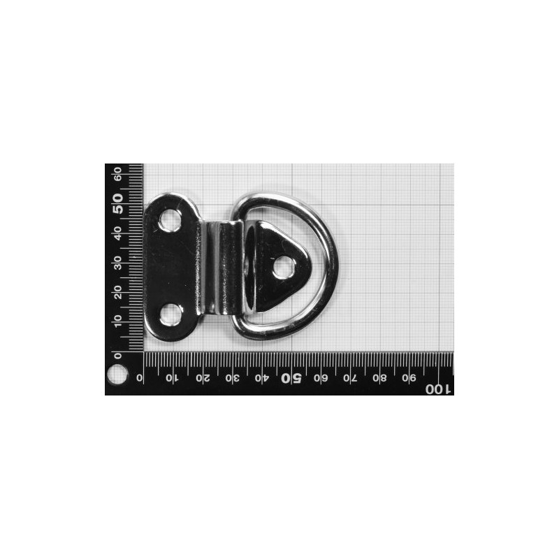 Dutyhook 6X40 Folding Pad Eye, Stainless Steel AISI 304