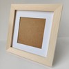 YUUPIILY 7x7 Picture Frame with Mat 4x4.Square Solid Wood Frames.