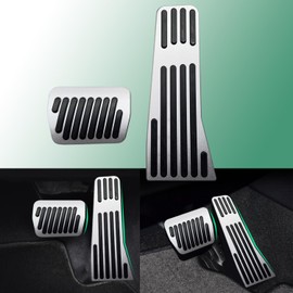 Rxmgf Brake Foot Pedal Gas Accelerator Pedal Cover Compatible with Mazda 3 Mazda CX30 CX50 CX60 CX90 (Silvery)